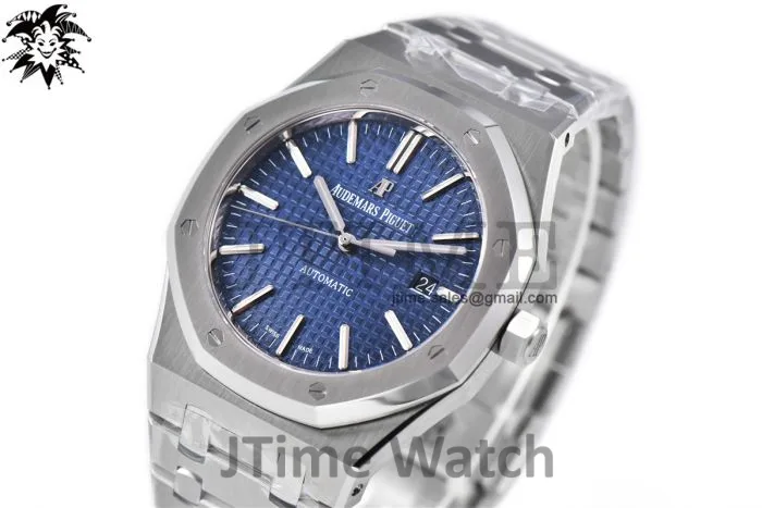 Royal Oak 41mm 15400 SS ZF 1:1 Best Edition Blue Textured Dial on SS Bracelet A3120